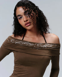 ADORE ME TOP BROWN
