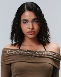 ADORE ME TOP BROWN