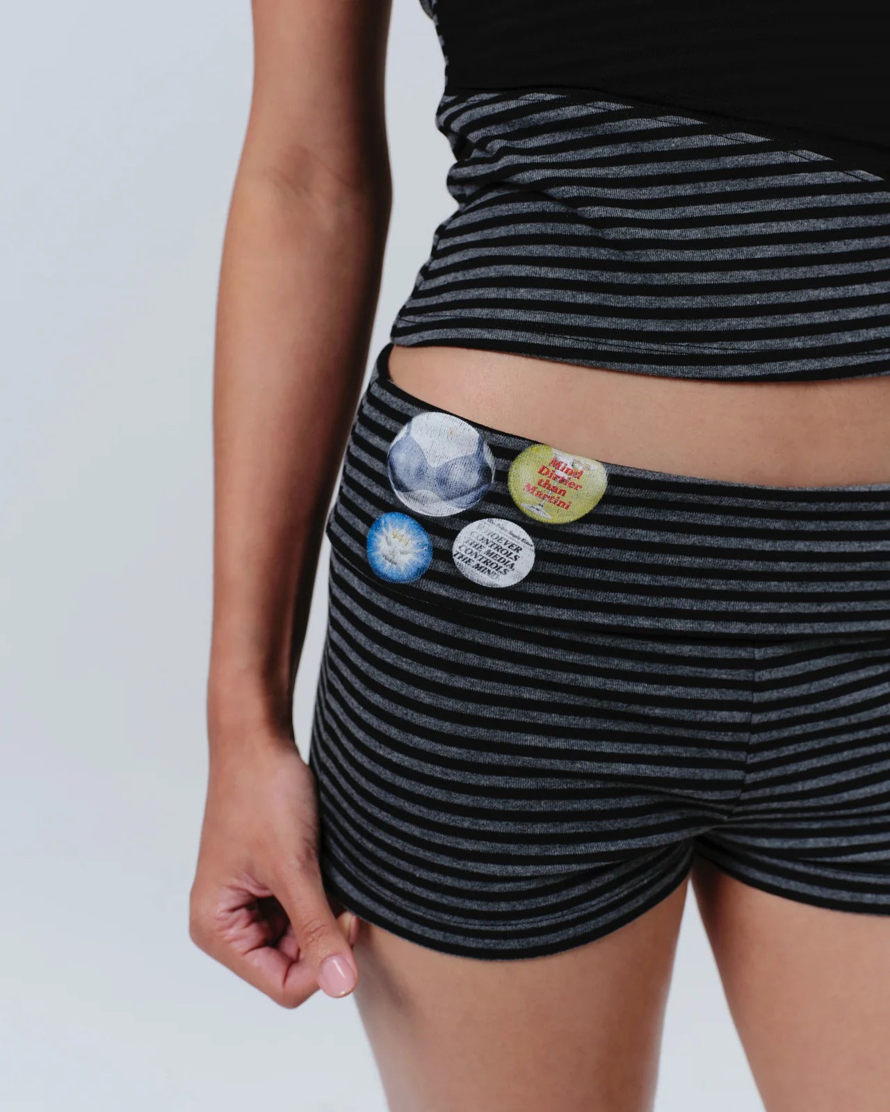 PIN UP SHORT GREY
