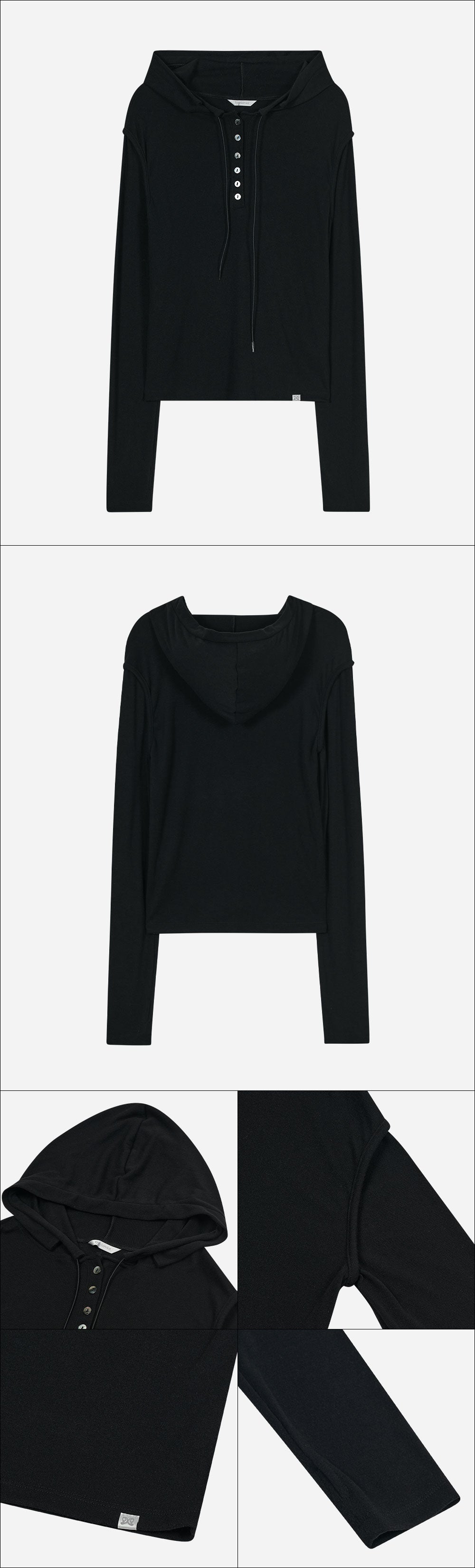 Layered Slim Hoodie