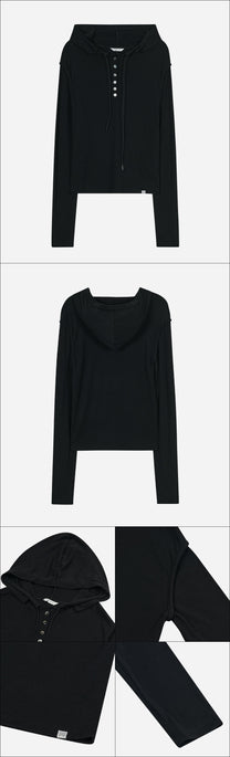 Layered Slim Hoodie