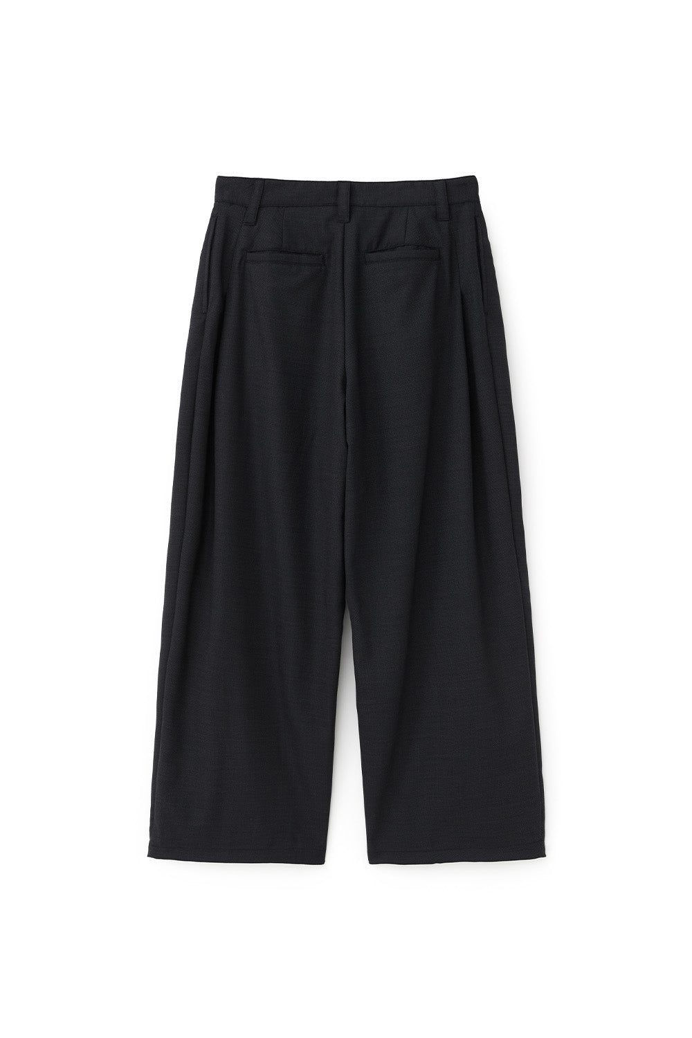 Belted Drape Slacks (Black)