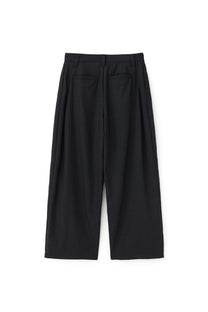 Belted Drape Slacks (Black)