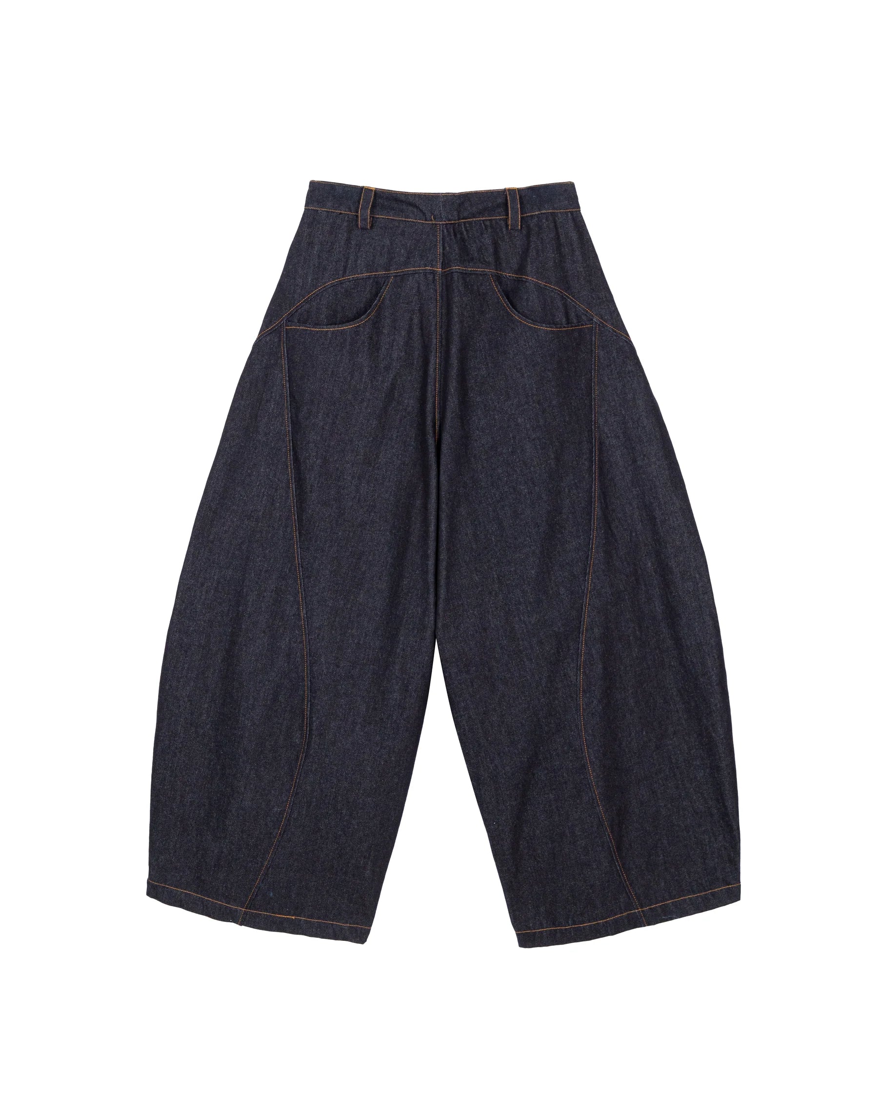Pleated Knee Jeans [Indigo Blue]