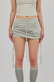 Hocus Striped Skort (Grey)
