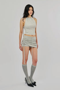 Hocus Striped Skort (Grey)
