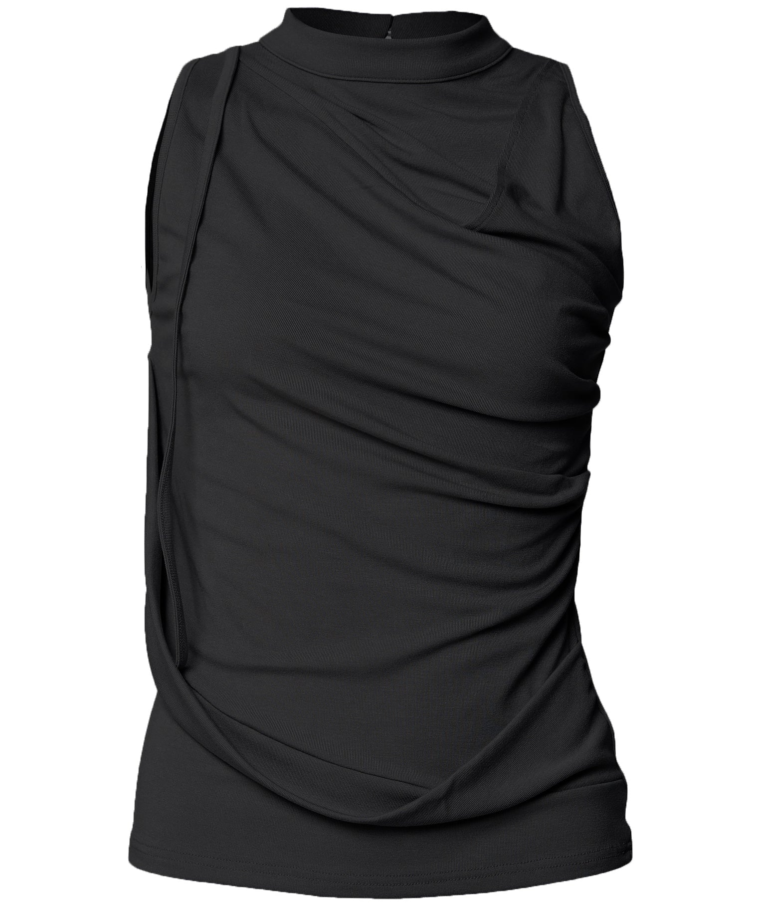 Draped Sleeveless Top