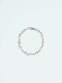 Plus Pearl Silver Bracelet