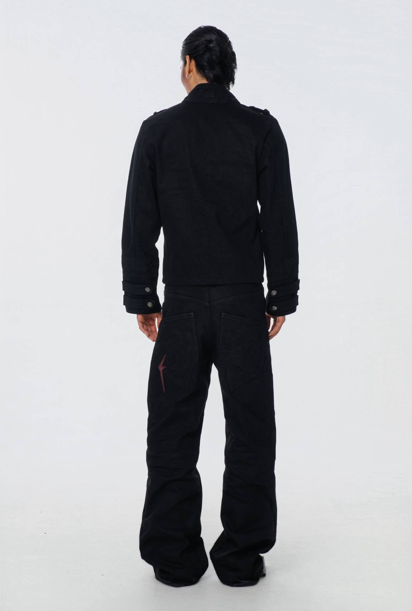 Denim Flared Pants Etcid