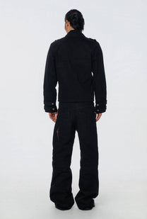 Denim Flared Pants Etcid