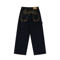 Embroidered Nonfade Denim Pants
