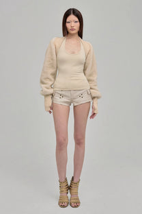 Utility Shorts (Beige)
