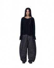 Button Engineered Jeans
