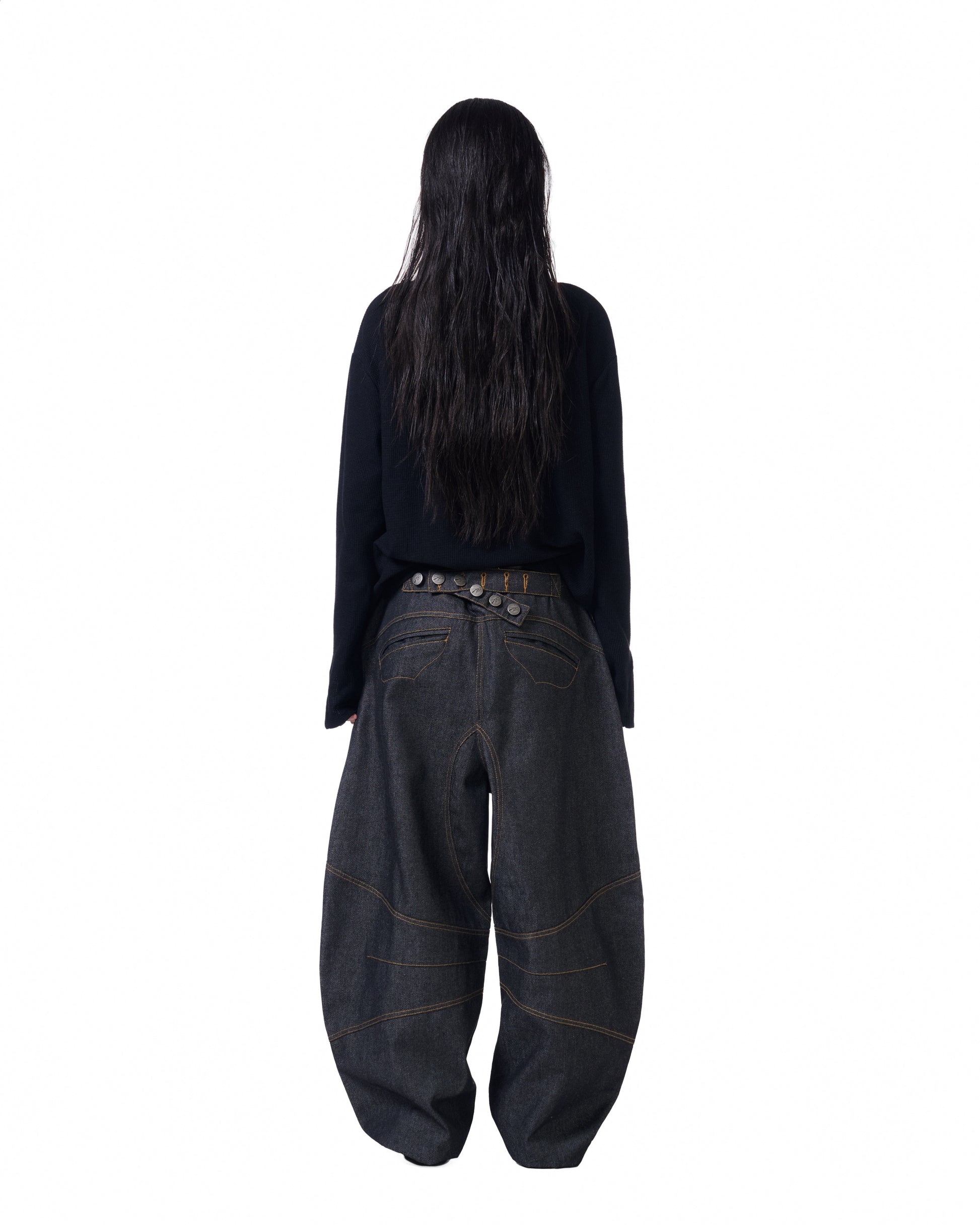 Button Engineered Jeans