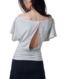 Opal Shell Top (Grey) (3rd Restock)