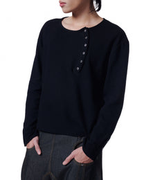 Henley Crop (Black)