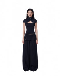 Shell Fitted Top (Black) (3rd Restock)