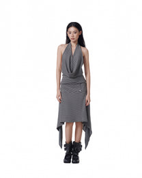 Veil Pinstripe Skirt