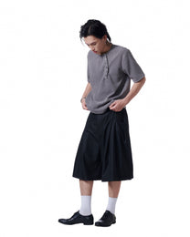 Henley Short Sleeve (Charcoal)