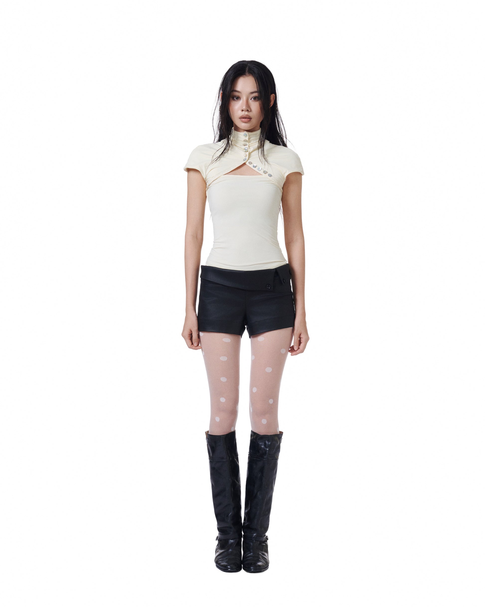 Shell Fitted Top (Butter) (2nd Restock)