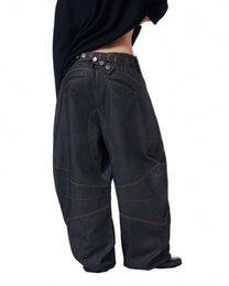 Button Engineered Jeans