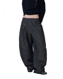 Button Engineered Jeans