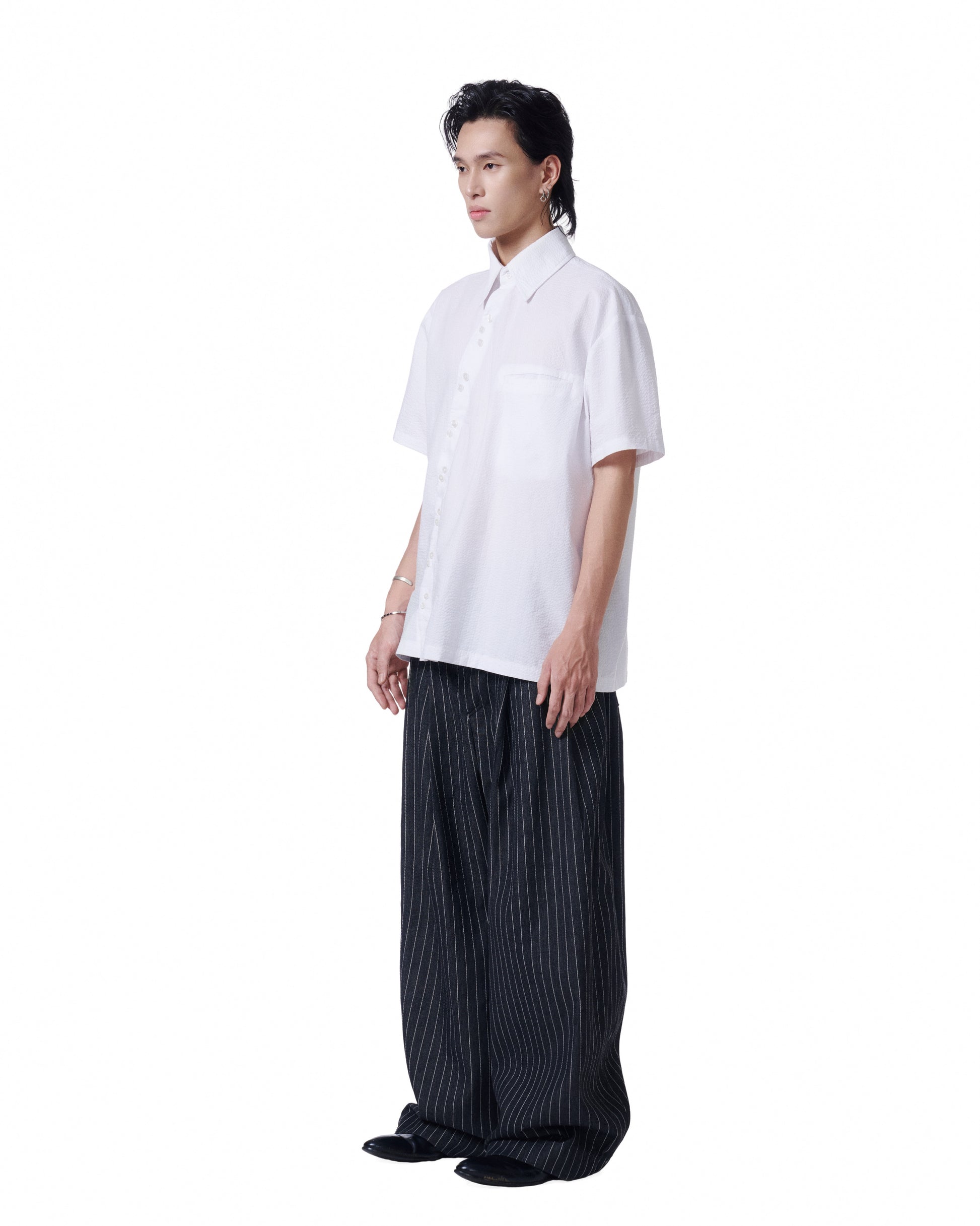 Multi-Button Shirt- White