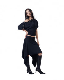Opal Shell Top (Black) (3rd Restock)