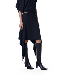 Veil Button Skirt