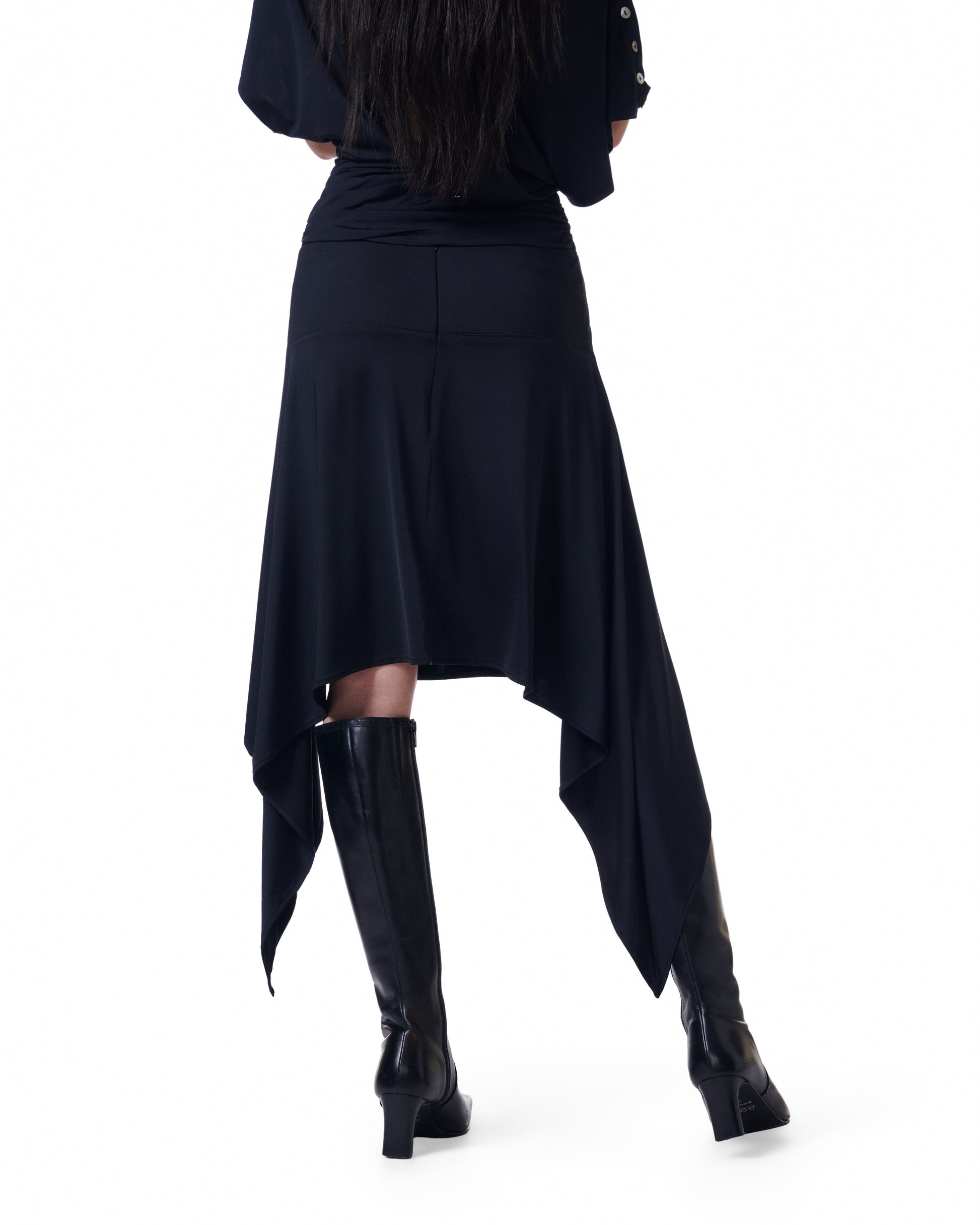 Veil Button Skirt