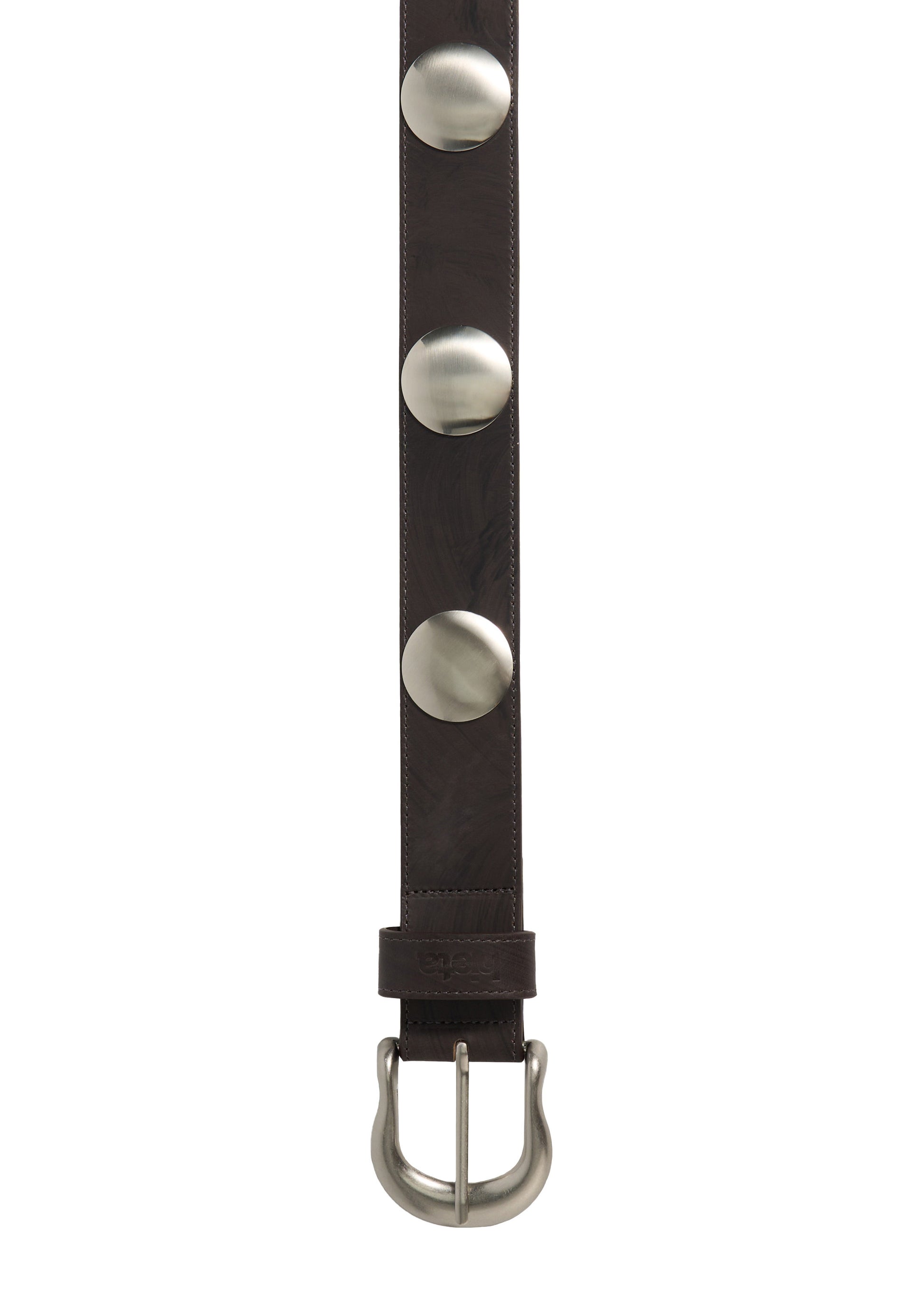 IDA Leather Belt (Silver)