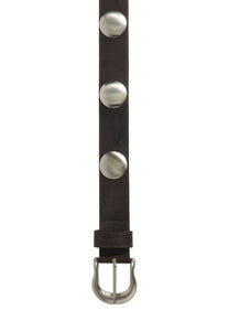 IDA Leather Belt (Silver)