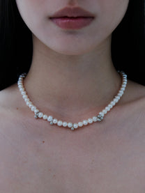 Dew Pearl Silver Necklace