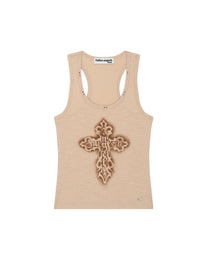 Cross Tank (Beige)