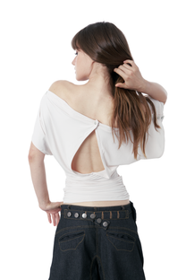 Opal Shell Top (Blush)