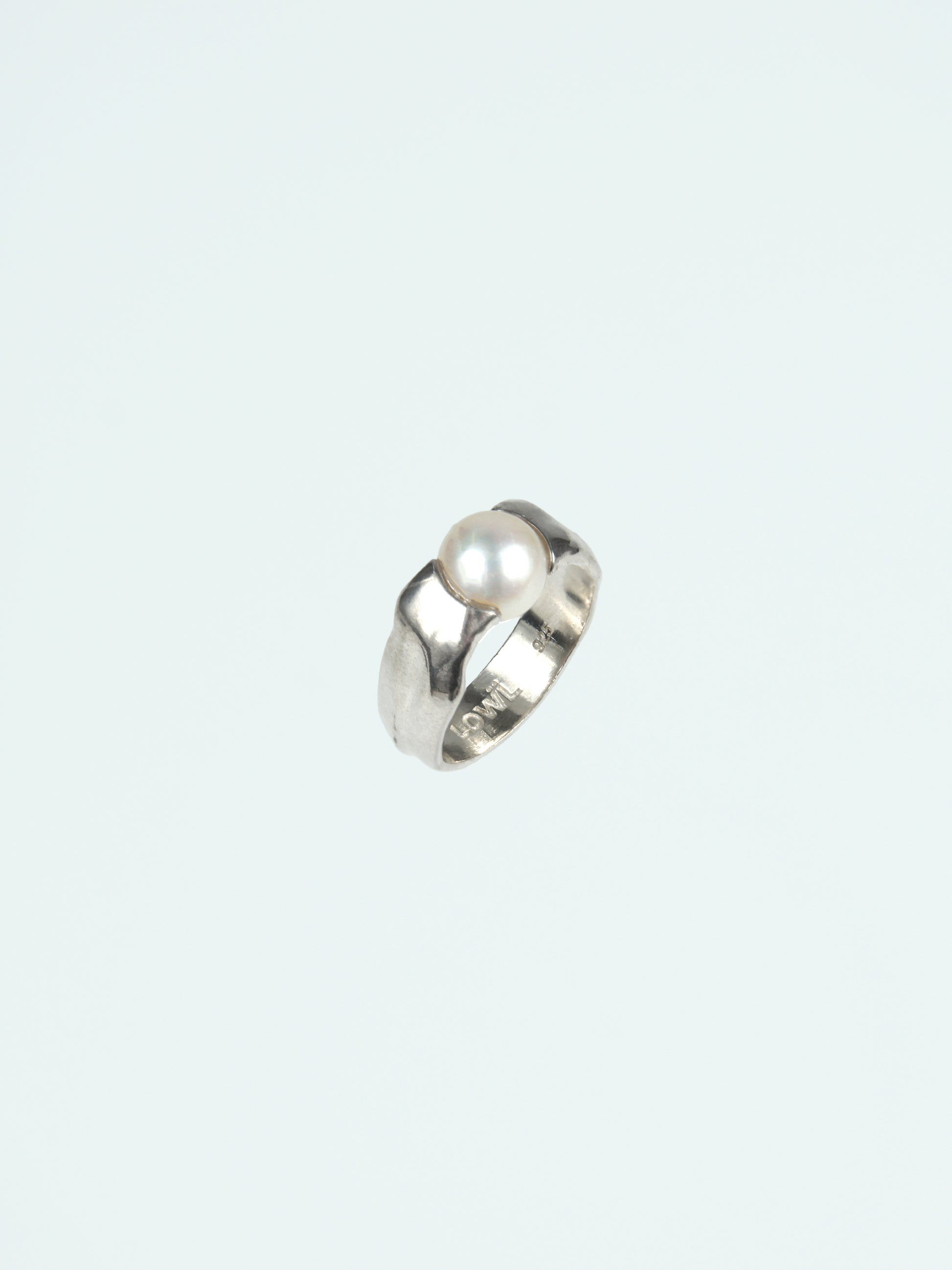 Dew Pearl Silver Ring