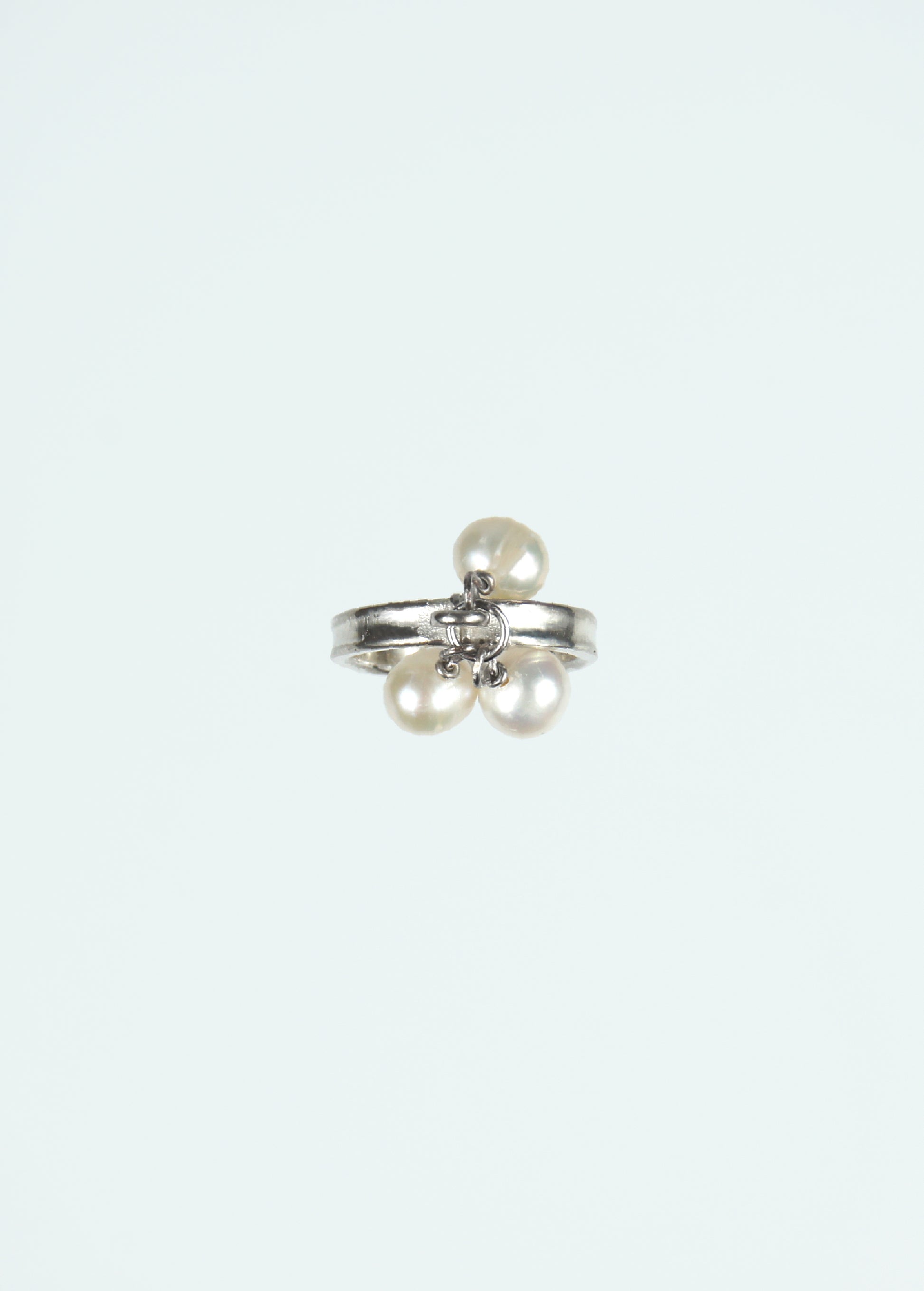 Tree Pearls Silver Ring