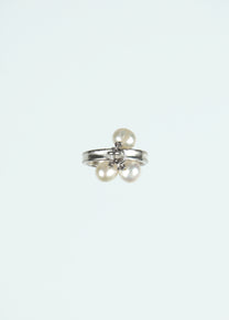 Tree Pearls Silver Ring