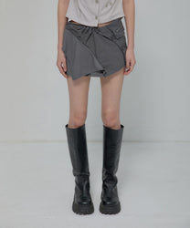 Asymmetrical Layered Mini Skirt