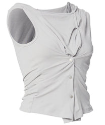 Asymmetric Snap Hoodie