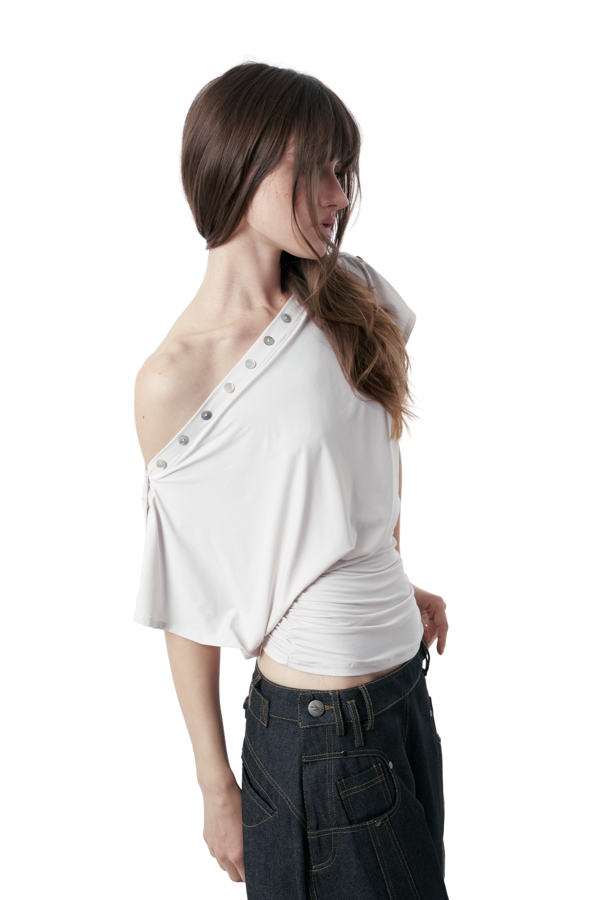Opal Shell Top (Blush)