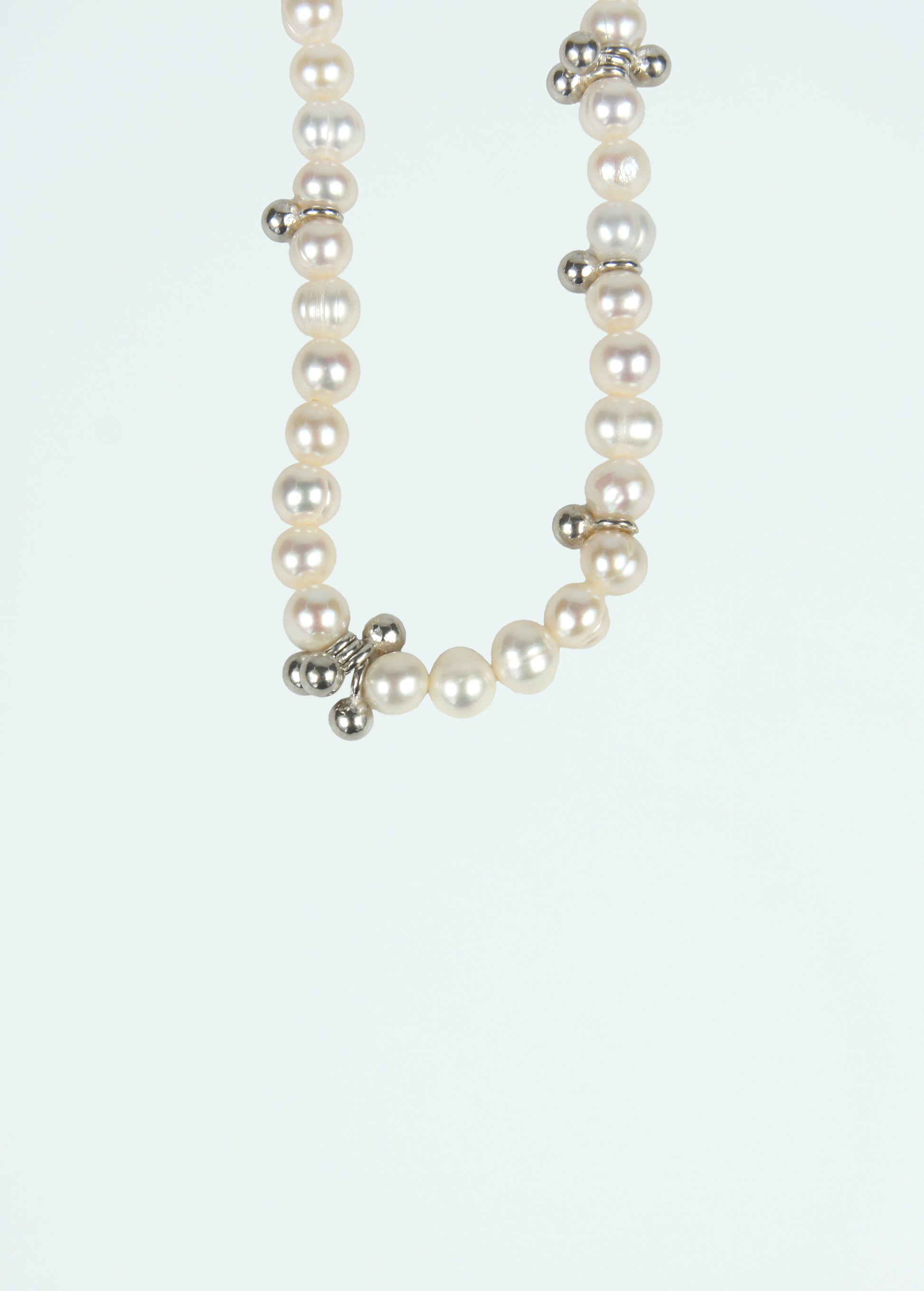 Dew Pearl Silver Necklace