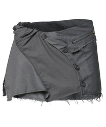 Asymmetrical Layered Mini Skirt