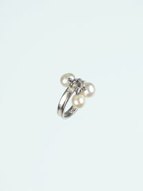 Tree Pearls Silver Ring