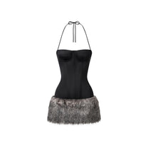 Eve - Corset Fur Dress