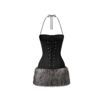 Eve - Corset Fur Dress
