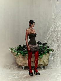 Eve - Corset Fur Dress
