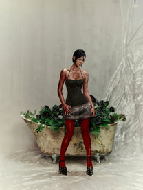 Eve - Corset Fur Dress