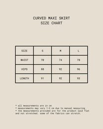Curved Maxi Skirt (Olive)