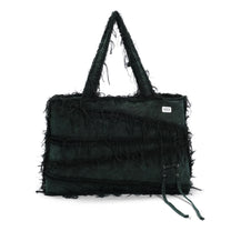 S Washed Denim Big Tote Bag (Moss)